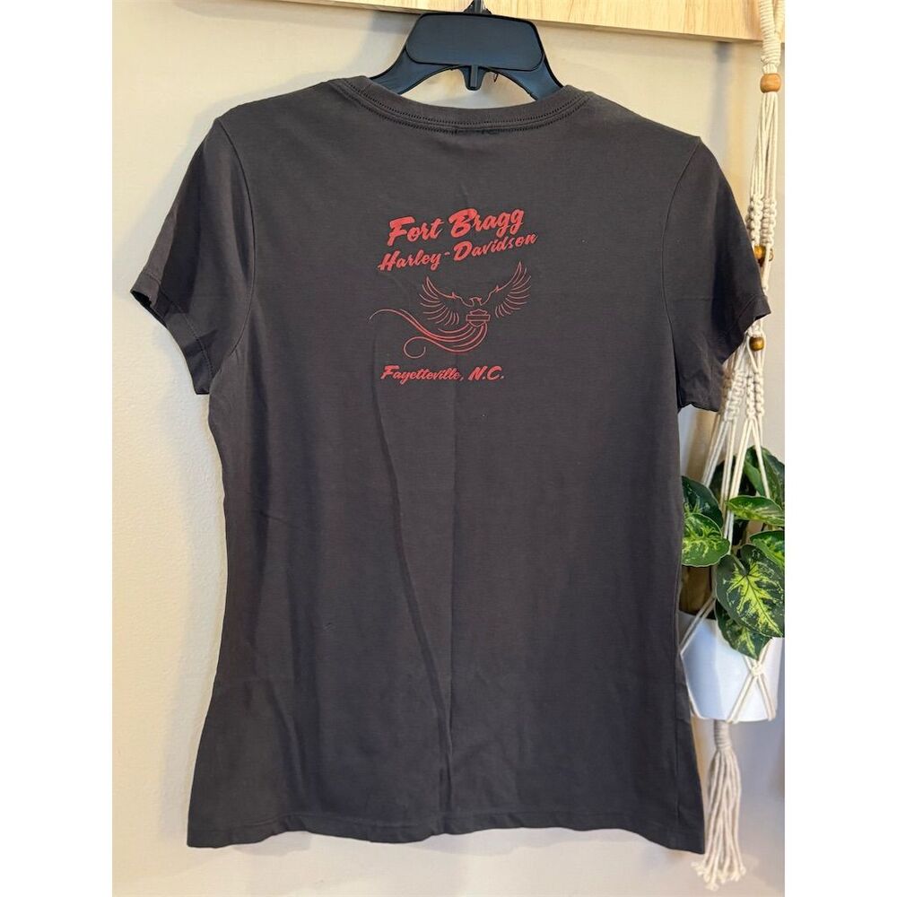 Harley Davidson Women's Fort Bragg T-Shirt Black Medium Short Sleeve